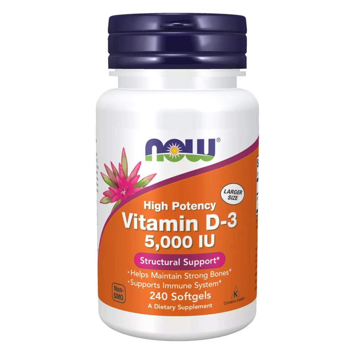 NOW Foods Vitamin D3 5000 IU Supplement