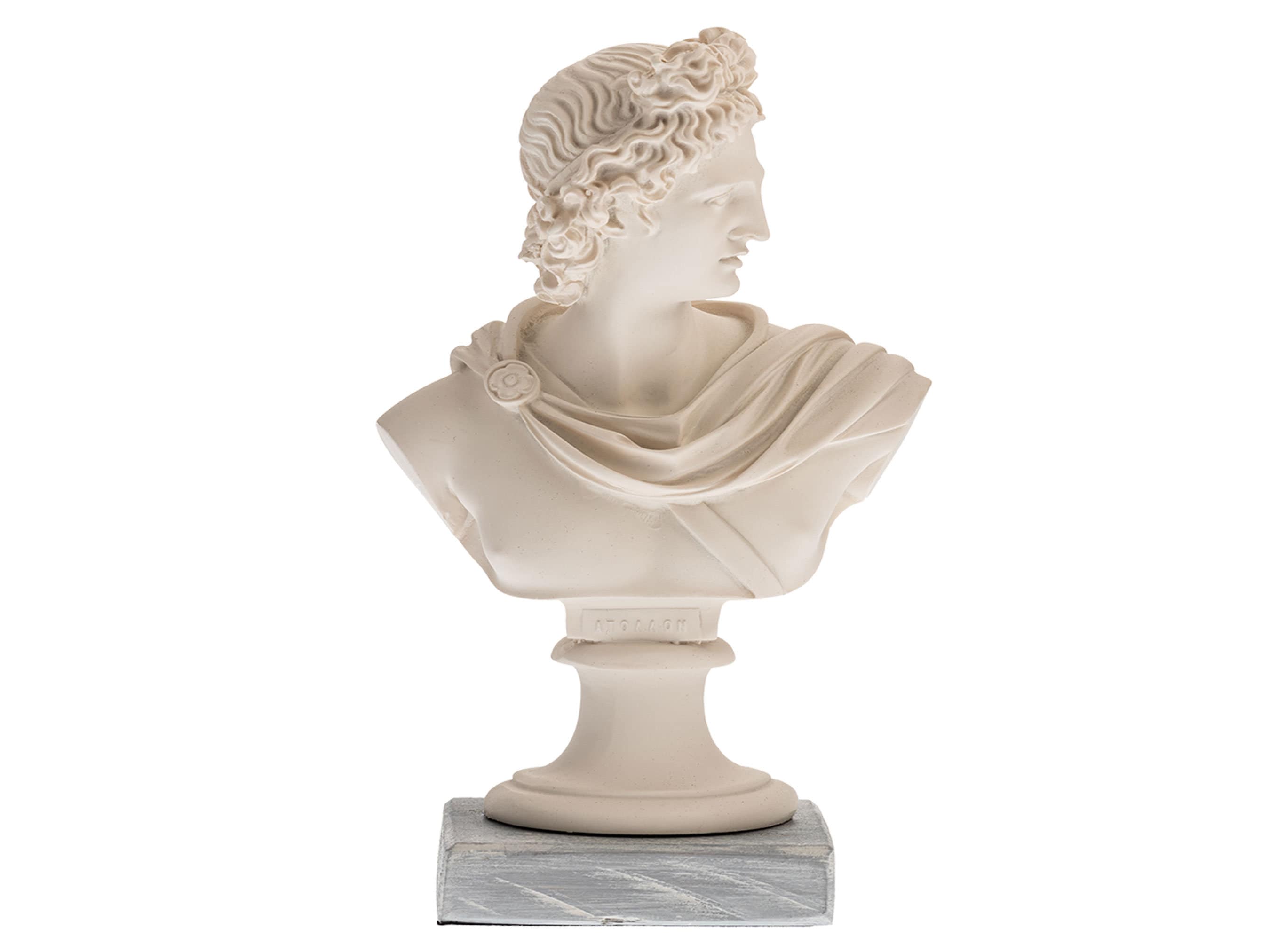 Apollo Bust Statue Greek God Decorative Sculpture 25.5 Cm | Etsy