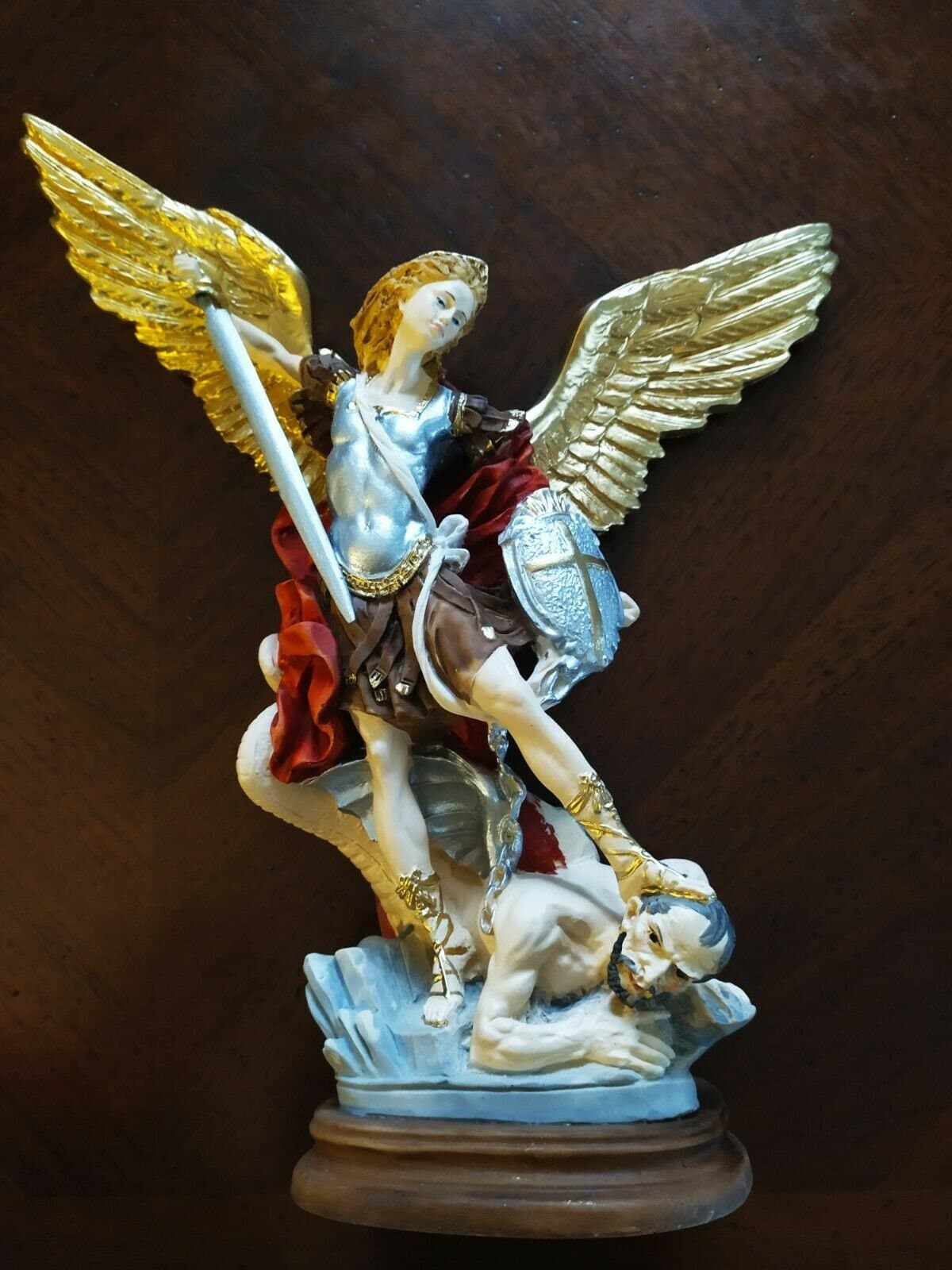Statue of St. Michael the Archangel cm 38 (14,96 inches) in full resin ...