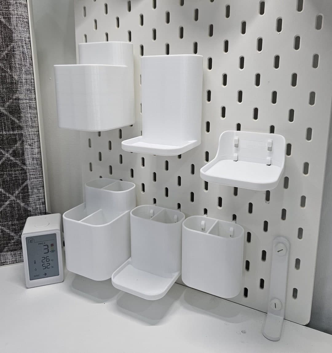 Ikea SKÅDIS Pegboard with Container