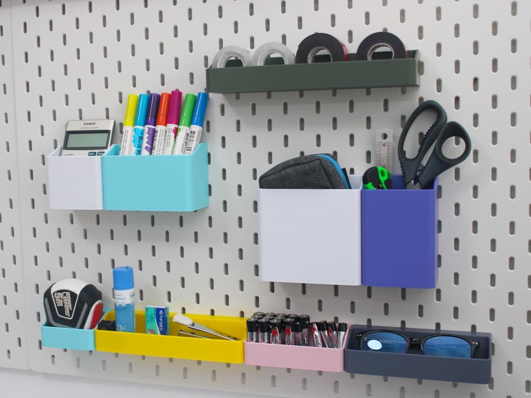 SKADIS Storage Container | IKEA Pegboard UPPSPEL Bins 11 Sizes | Craft ...