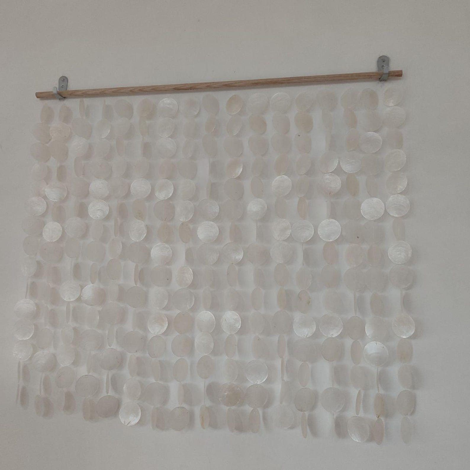 Capiz Shell Wall Hanging: Natural White Shell Art Decor - Etsy