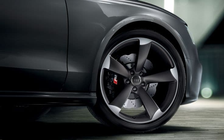 New Audi RS5 5-Arm Rotor Design Titanium-Look Wheel