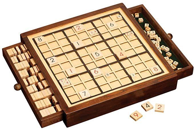 Amazon.com: Bits and Pieces Deluxe Wooden Sudoku Board Game: Toys Games