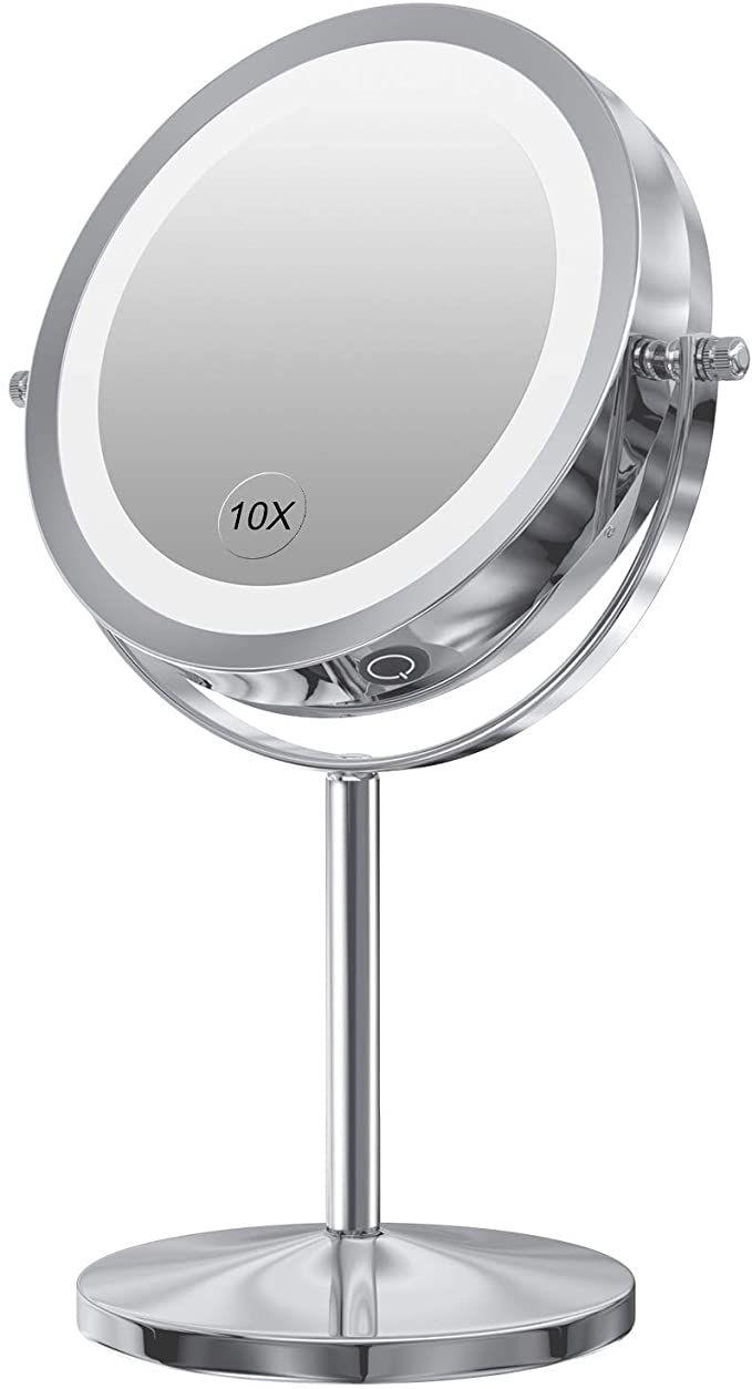 Amazon.com: Gospire LED Makeup Mirror with Touch Screen Adjustable LED ...