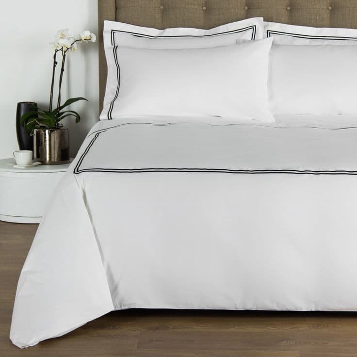 Hotel Classic Bedding Set in Dark Grey by Frette
