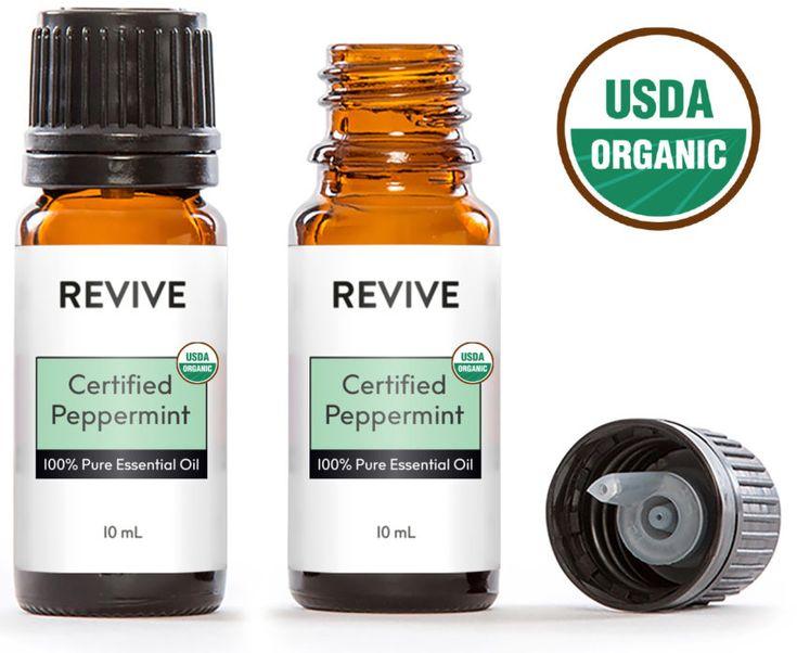 REVIVE 10ml Ingestible Peppermint Certified Organic Essential Oil JUST ...