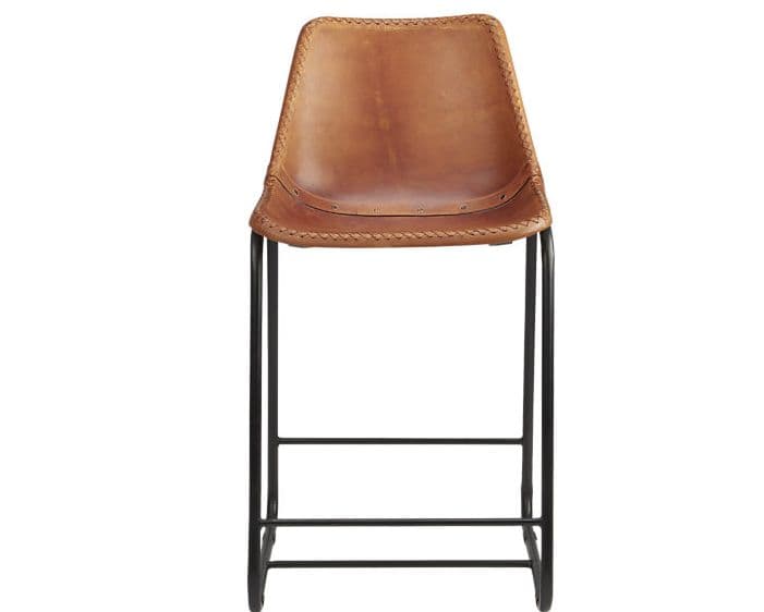 CB2 Roadhouse Leather Bar Stool | Leather bar stools, Bar stools ...