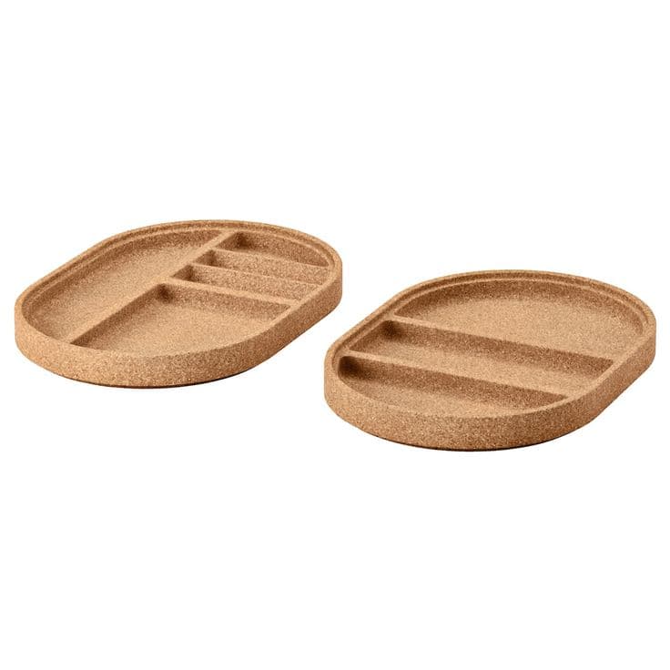 SAXBORGA Tray, set of 2 - cork - IKEA | Boite de rangement, Produits ...