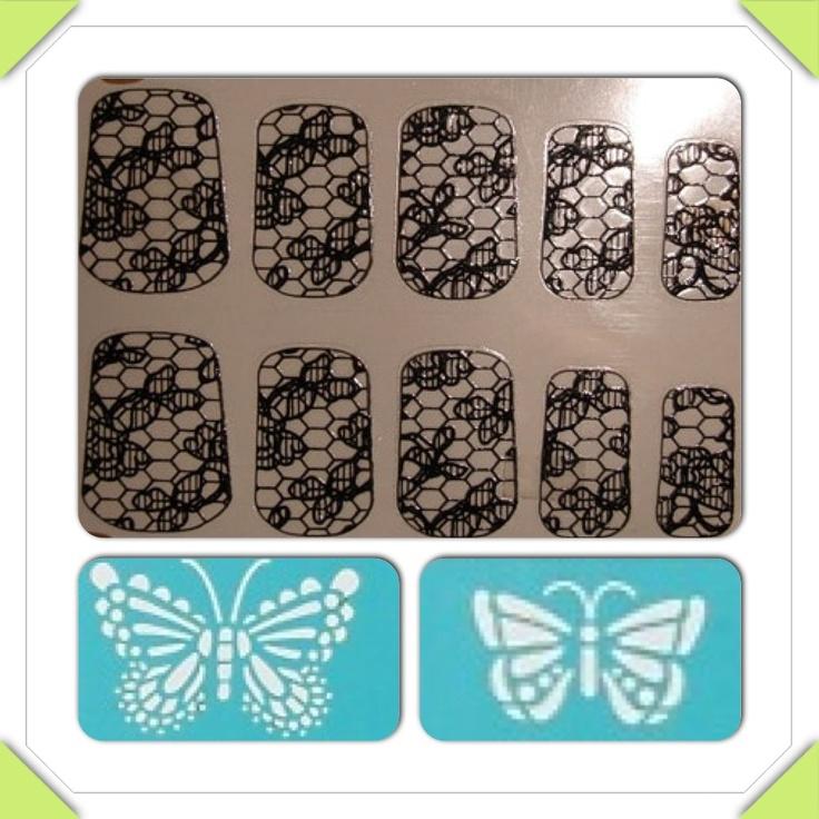 Nail stencil.