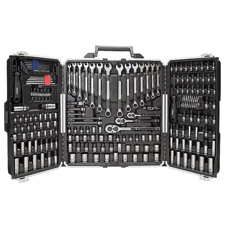 Kobalt 200-Piece Standard (SAE) and Metric Matte Mechanics Tool Set ...