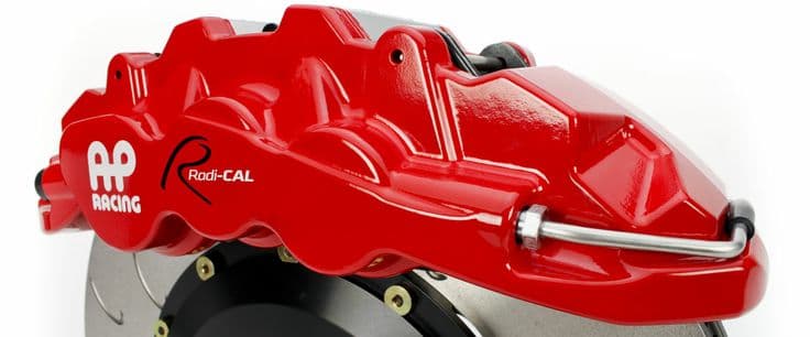 AP Racing Radi-CAL Brake Caliper in Red and Black