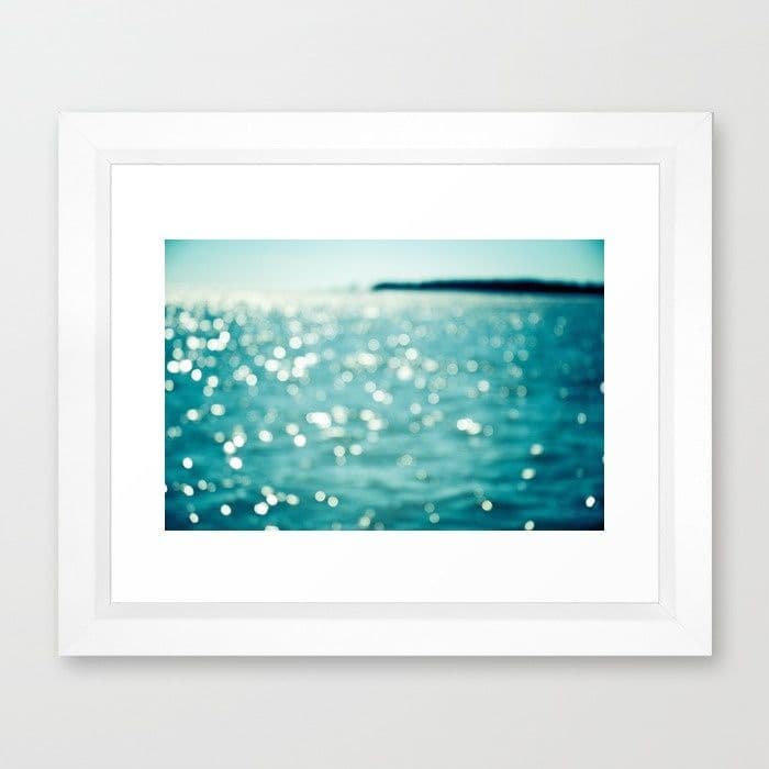 Sea Sparkle Framed Art Print by Olivia Joy StClaire | Society6 | Framed ...