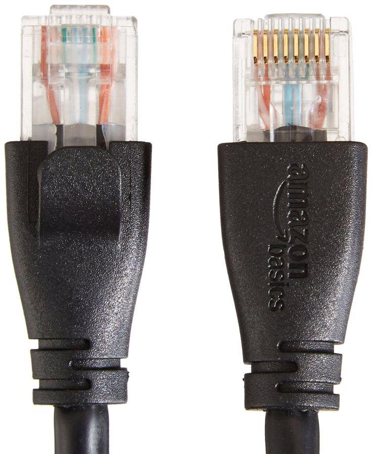 Amazon Basics RJ45 Cat-6 Ethernet Patch Internet Cable - 50 Foot (15.2 ...