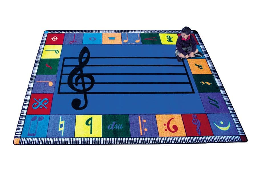 Joy Carpets Note Worthy - Music Room Area Rugs