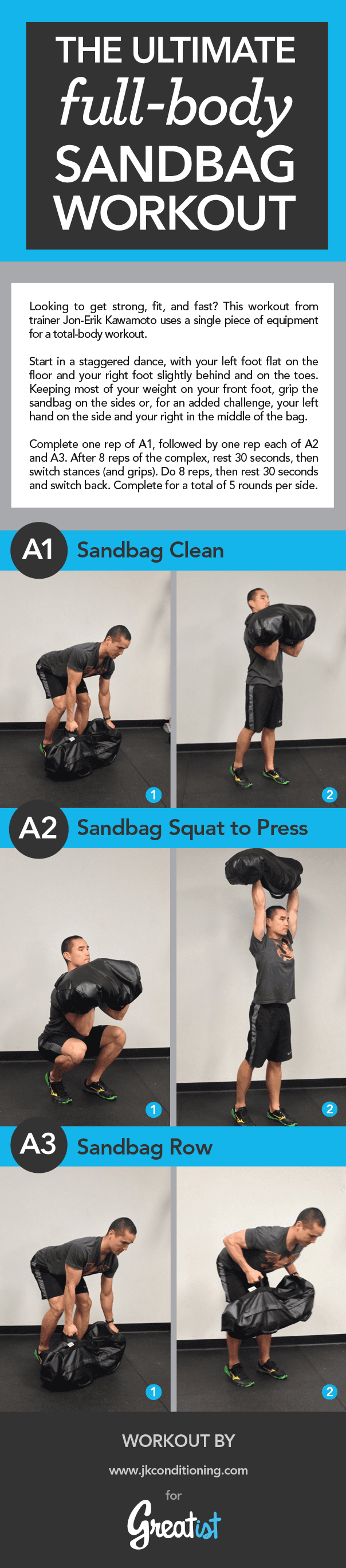 Health and Fitness News, Tips, Recipes, and Exercises | Sandbag workout ...