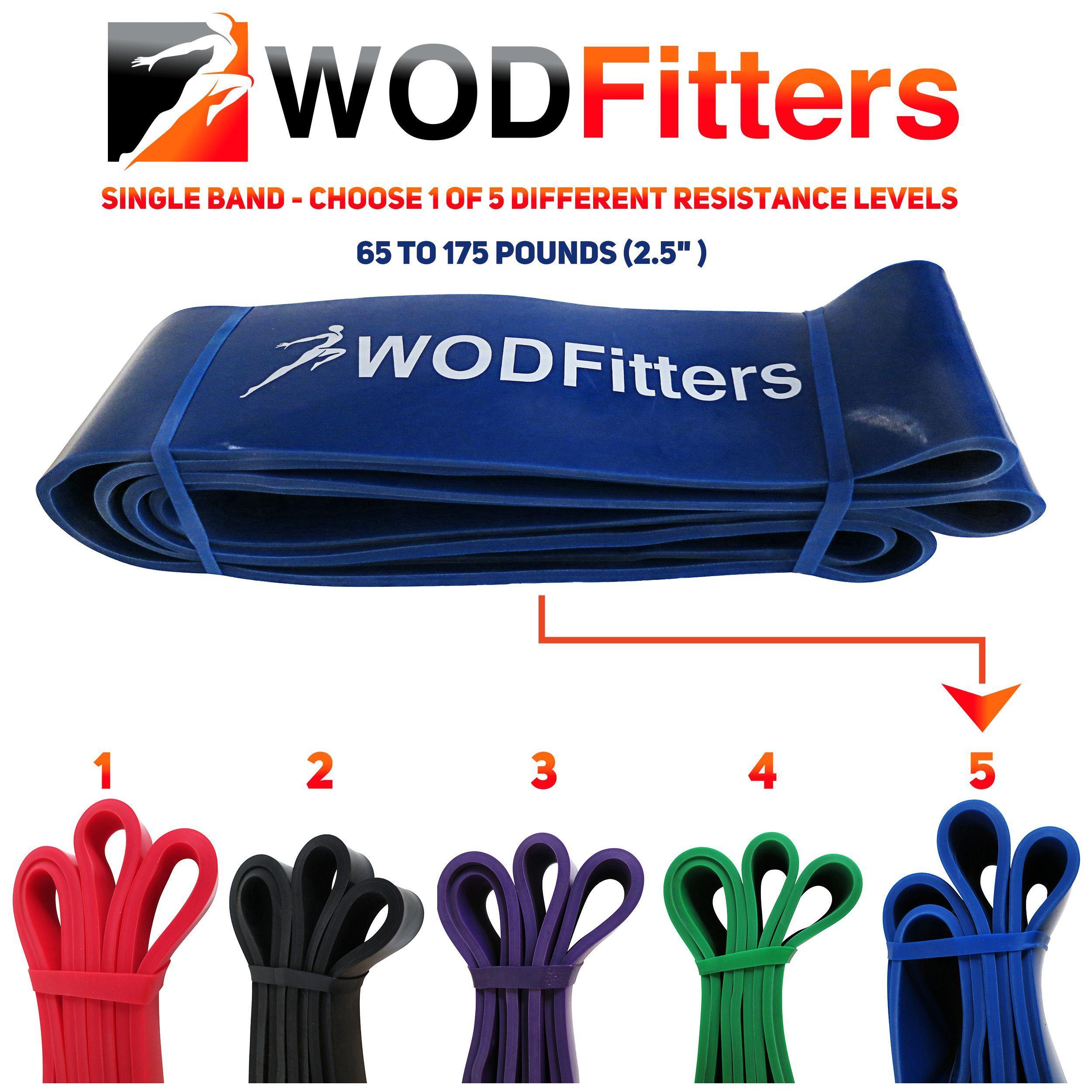 WODFitters Pull Up Assist / Mobility Exercise Bands - 41" Loop ...