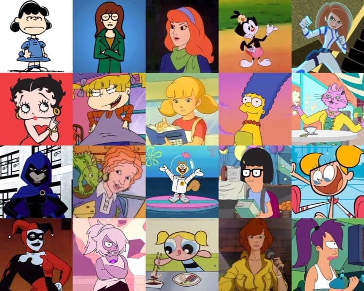 Find the TV Cartoon Women | Girl cartoon characters, Female cartoon ...
