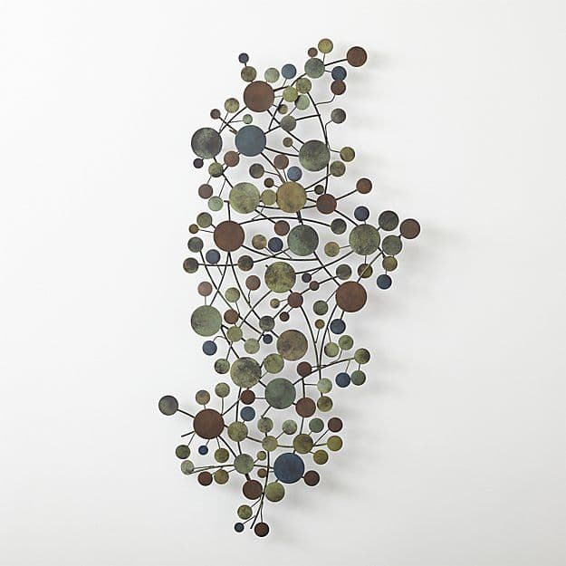 Cosgrove Metal Wall Sculpture | Crate and Barrel | Metal sculpture wall ...