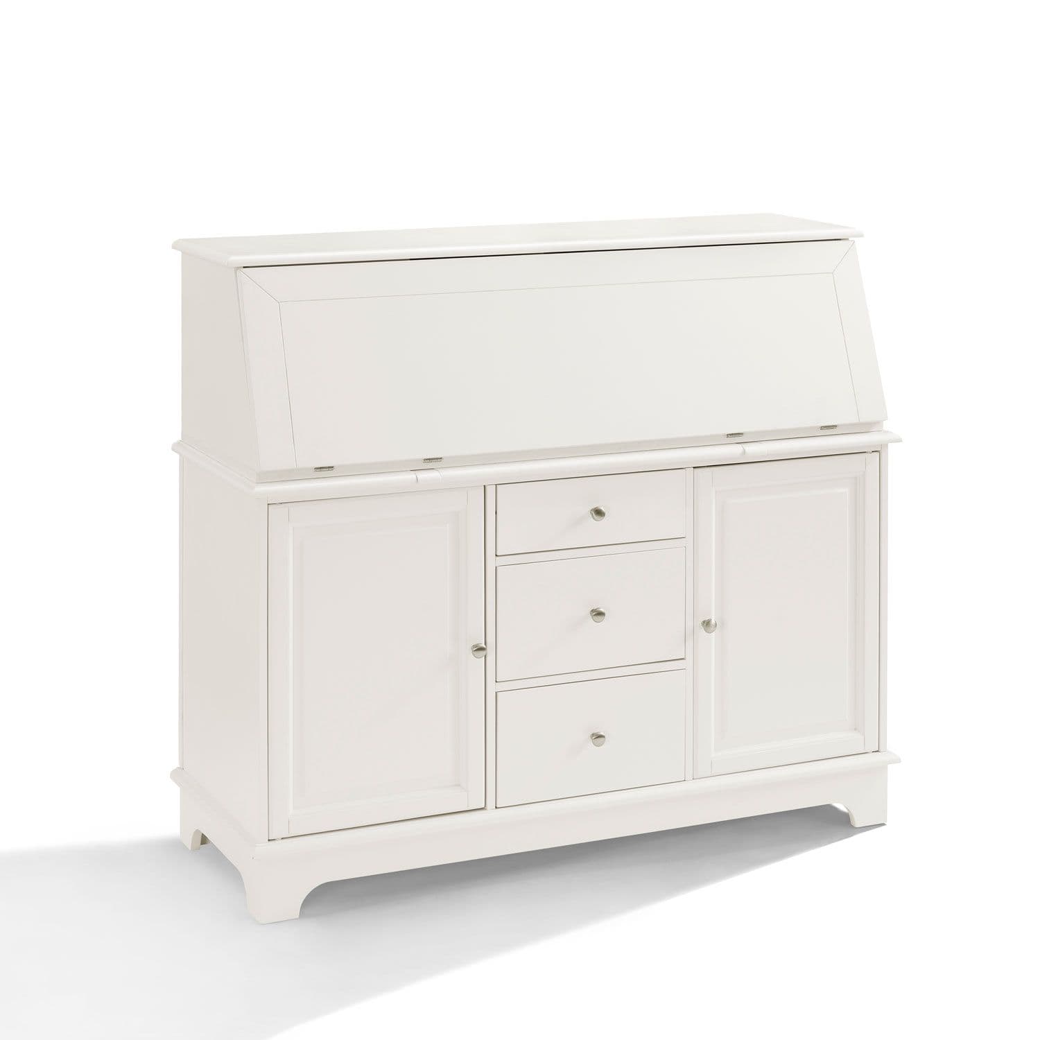 Sullivan White Secretary Desk Crosley Furniture Writing Desks Home ...