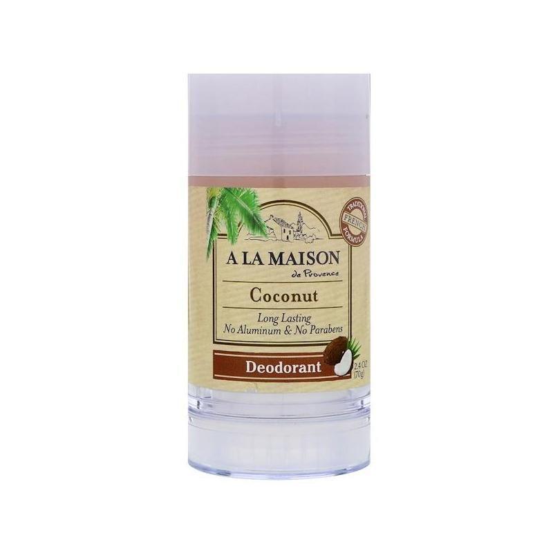 A La Maison de Provence, Deodorant, Coconut, 2.4 oz (70 g) | Palm oil ...