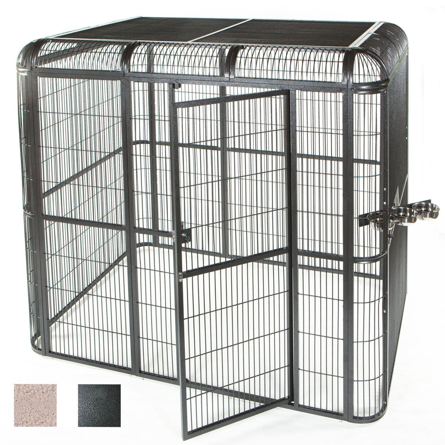 A&E Cage Company 110" X 62" Walk In Aviary in Black | Petco | Aviary ...