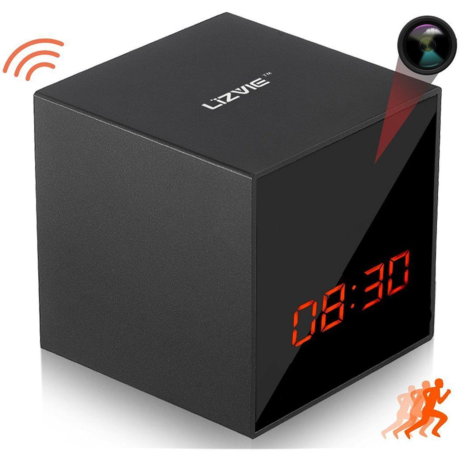 LIZVIE Hidden Spy Camera Clock, Nanny Camera Enhanced 1080P Spy ...