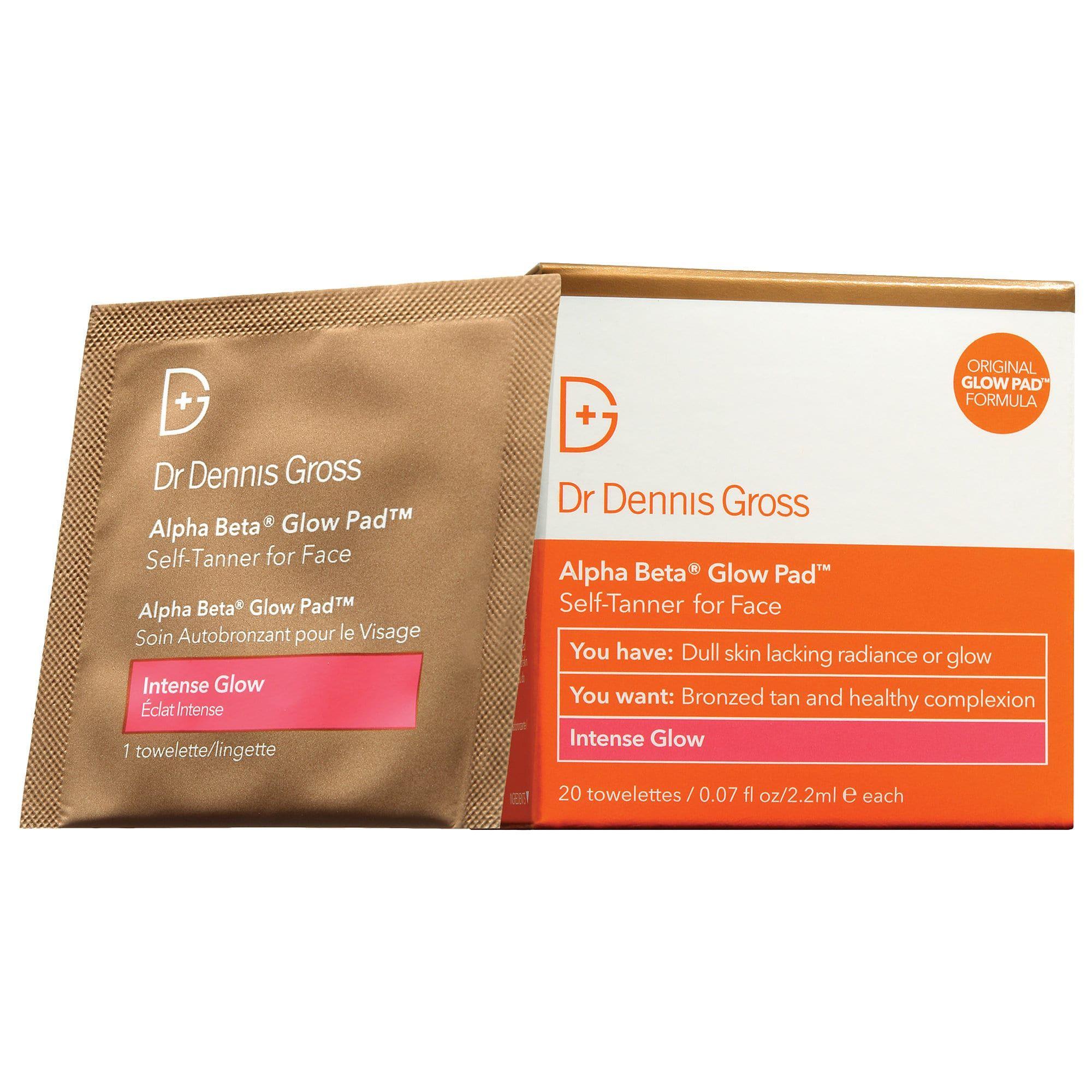 Dr. Dennis Gross Skincare Alpha Beta Intense Glow Pad Self-Tanner for ...