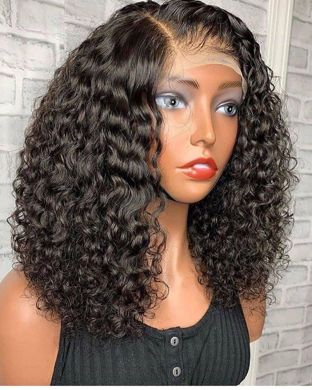 Gamay Hair Glueless Natural Curly 13x4 Lace Front Wigs With Baby Hair ...