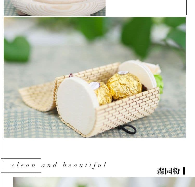 Bamboo Favor Boxes For Wedding and party Decoration