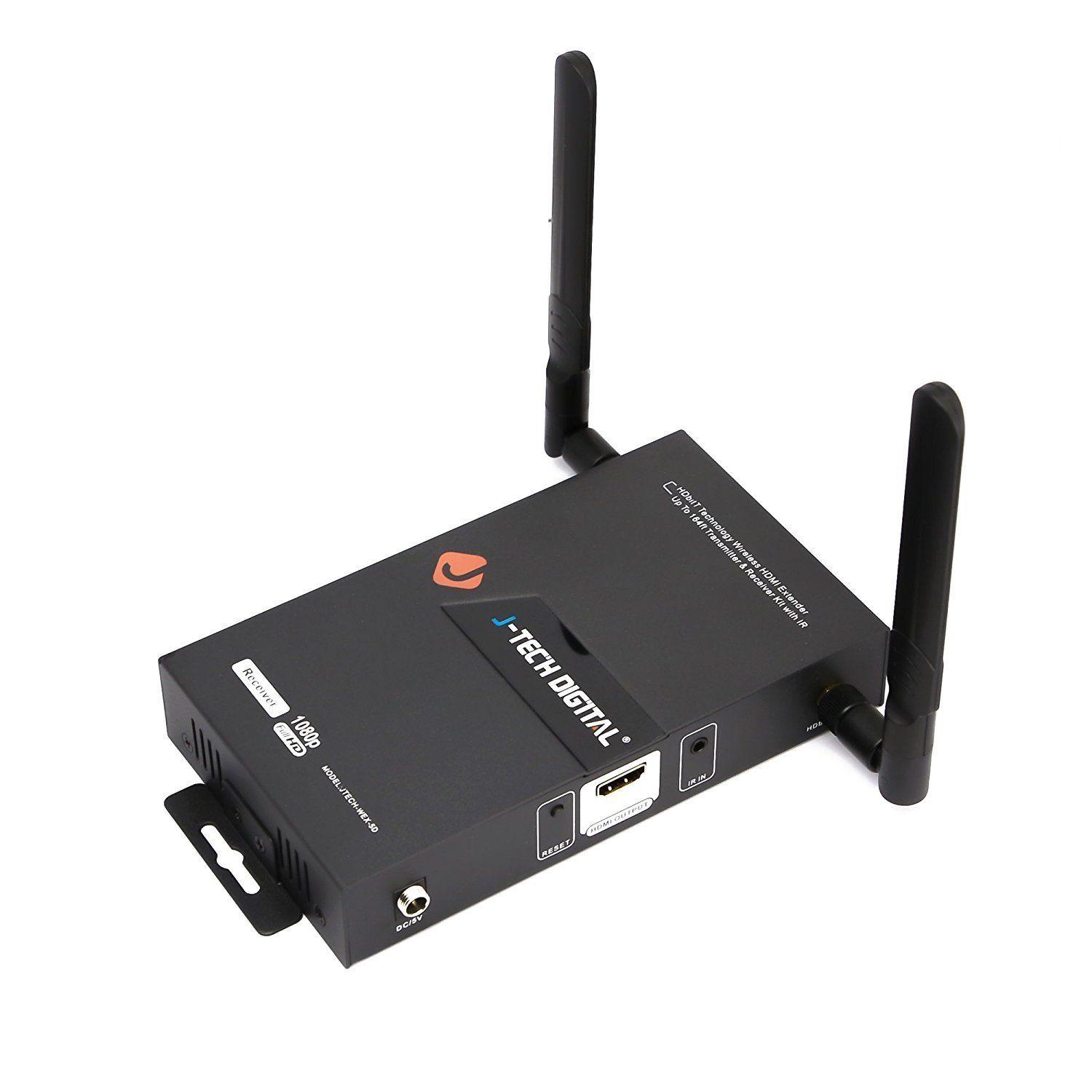 Amazon.com: J-Tech Digital HDbitT Series 1X2 Wireless HDMI Extender 164 ...