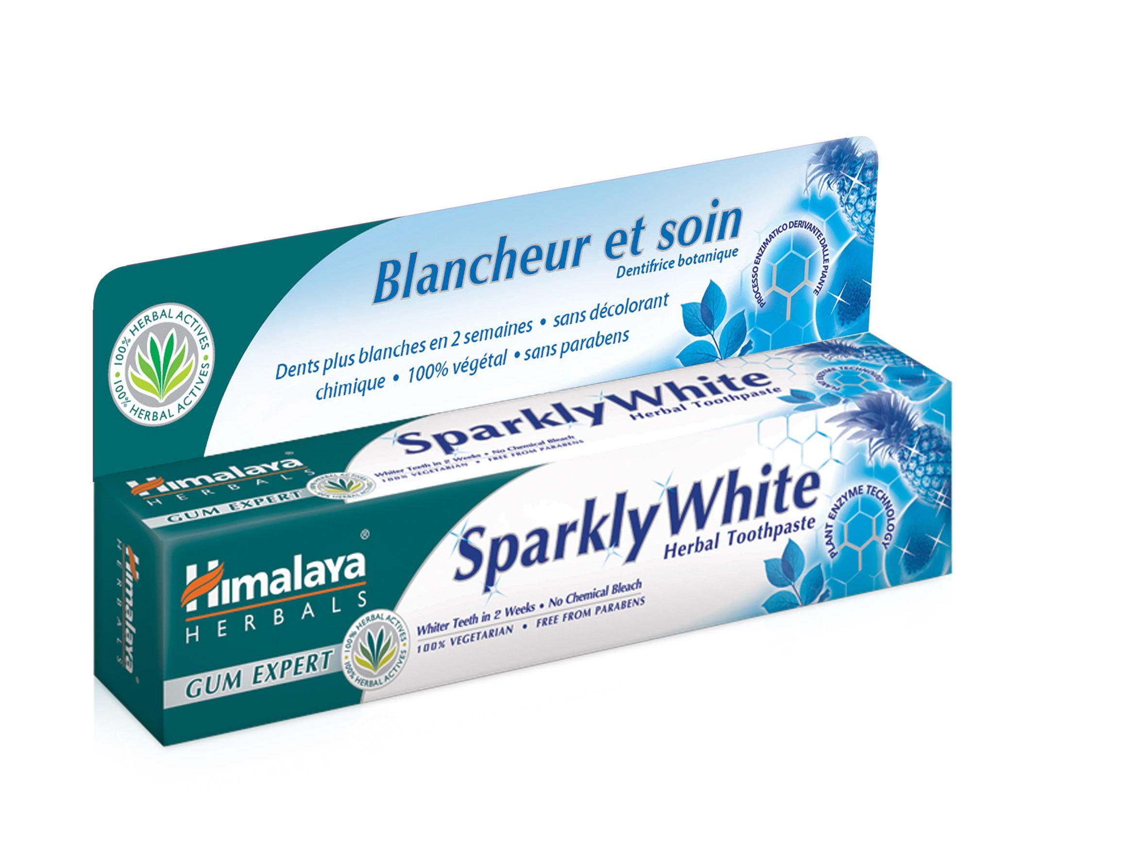 Dentifrice blancheur et soin Himalaya Herbals | Dentifrice blancheur ...