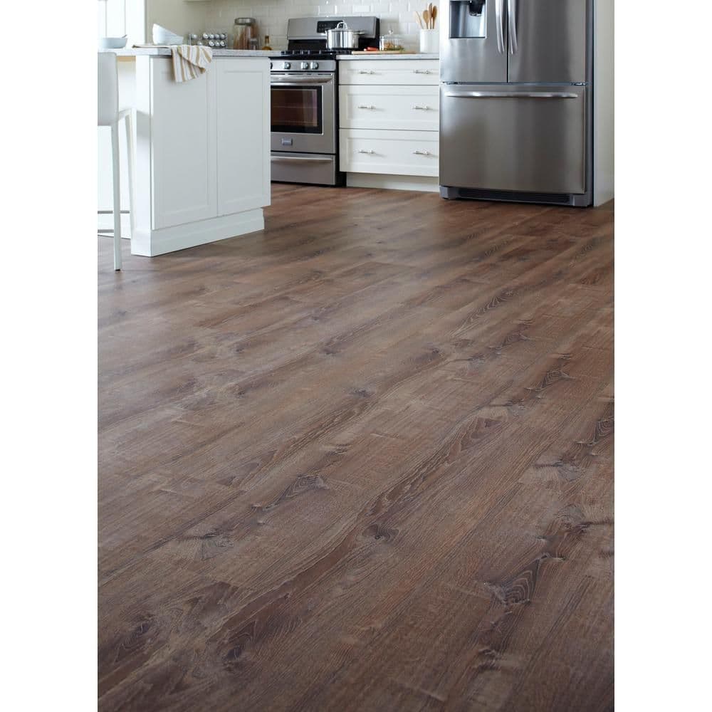 LifeProof 8.7 in. x 47.6 in. Burnt Oak Luxury Vinyl Plank Flooring (20. ...