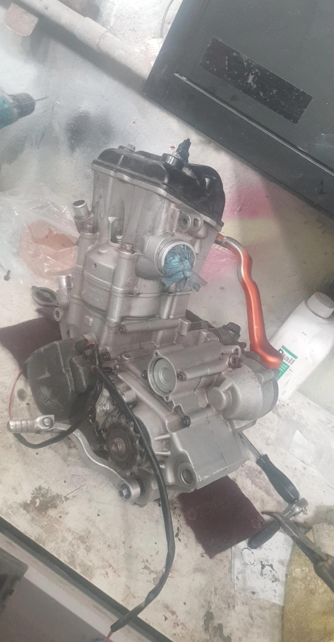 recently rebuilt this ktm 250 sxf 2008 engine bottom end up it's got ...