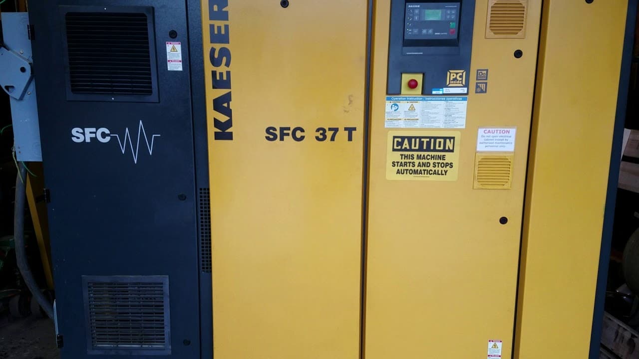Kaeser SFC 37 T 50hp Rotary Screw Air Compressor with Built-in Dryer ...