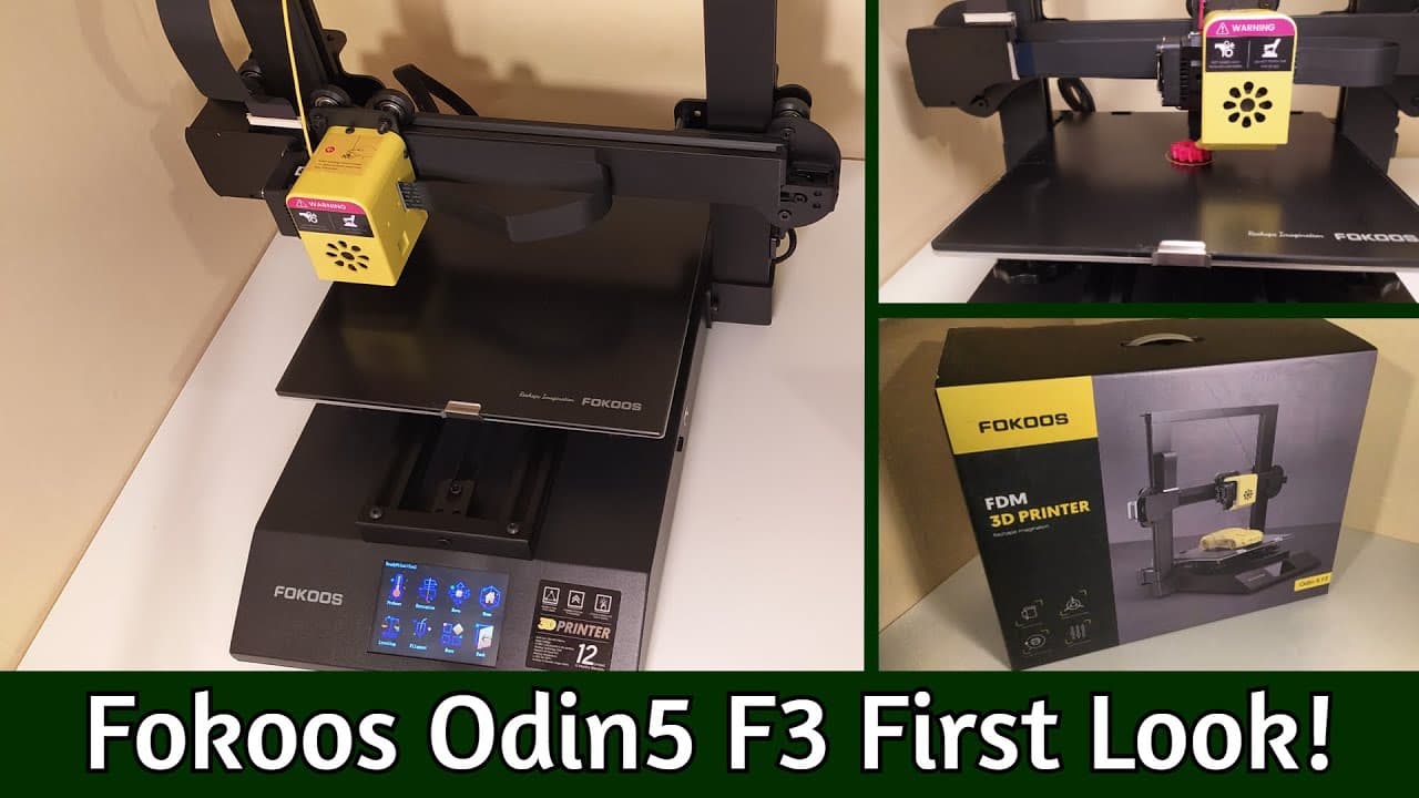 Fokoos Odin5 F3 3D Printer First Look and Initial Impressions - YouTube