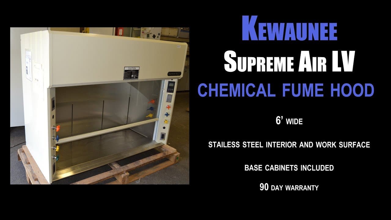 Kewaunee Supreme Air LV chemical fume hood (2851M HOOD) - YouTube