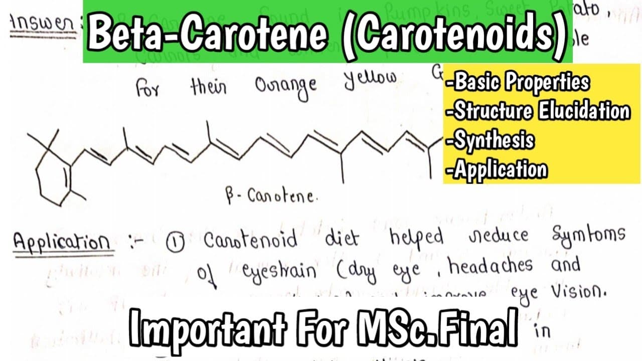 Beta Carotene Structure ASSOCIATION OF SERUM ANTIOXIDANT VITAMINS AND