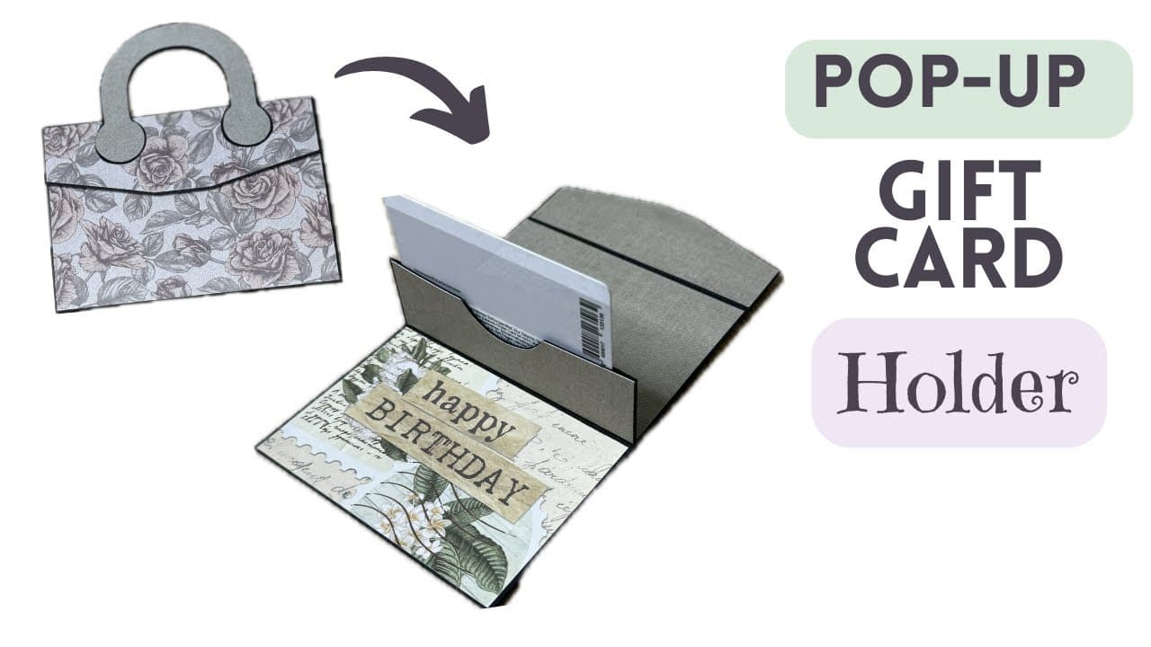 Gift Card Holder | Pop Up Card Tutorial - YouTube