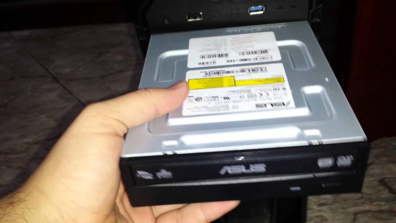 Unboxing Gravador e Leitor de DVD Asus 24x DRW-24F1ST/BLK/B/AS ...