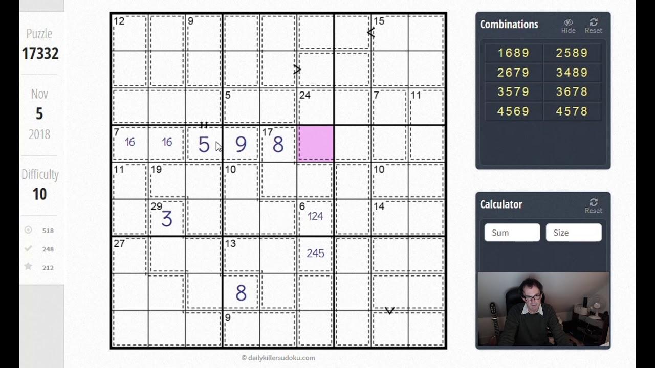 Improve Your Killer Sudoku Technique With This Puzzle - YouTube