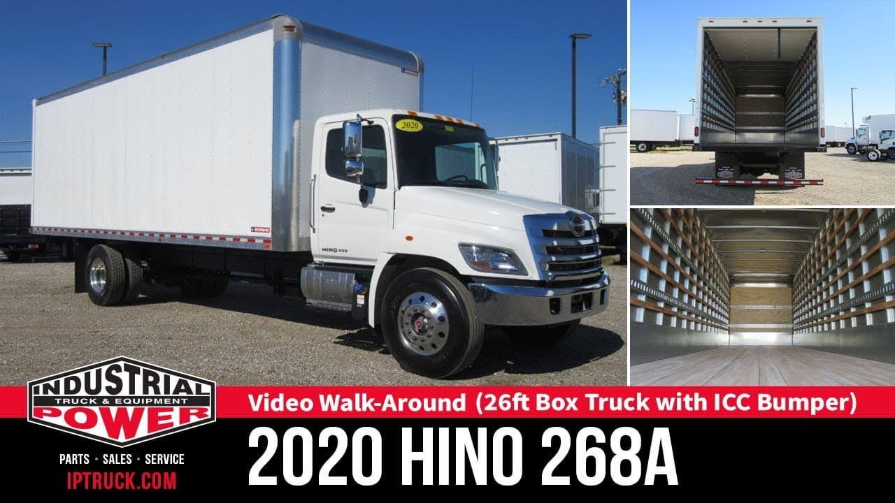 2020 HINO 268A 26ft Box Truck with ICC Bumper | Box Truck Review ...