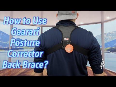 How to Use Gearari Posture Corrector Back Brace? - YouTube