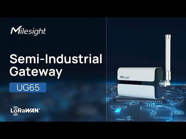 Milesight UG65 LoRaWAN® Gateway - YouTube