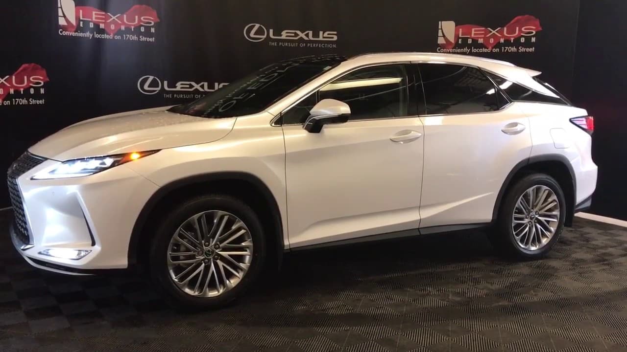 White 2020 Lexus RX 350 Executive Package Review Edmonton AB - Lexus of ...