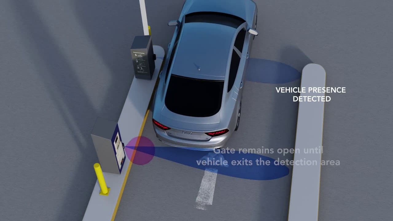 OVS-01GT Vehicle Presence Sensor: Barrier Arm Applications - YouTube