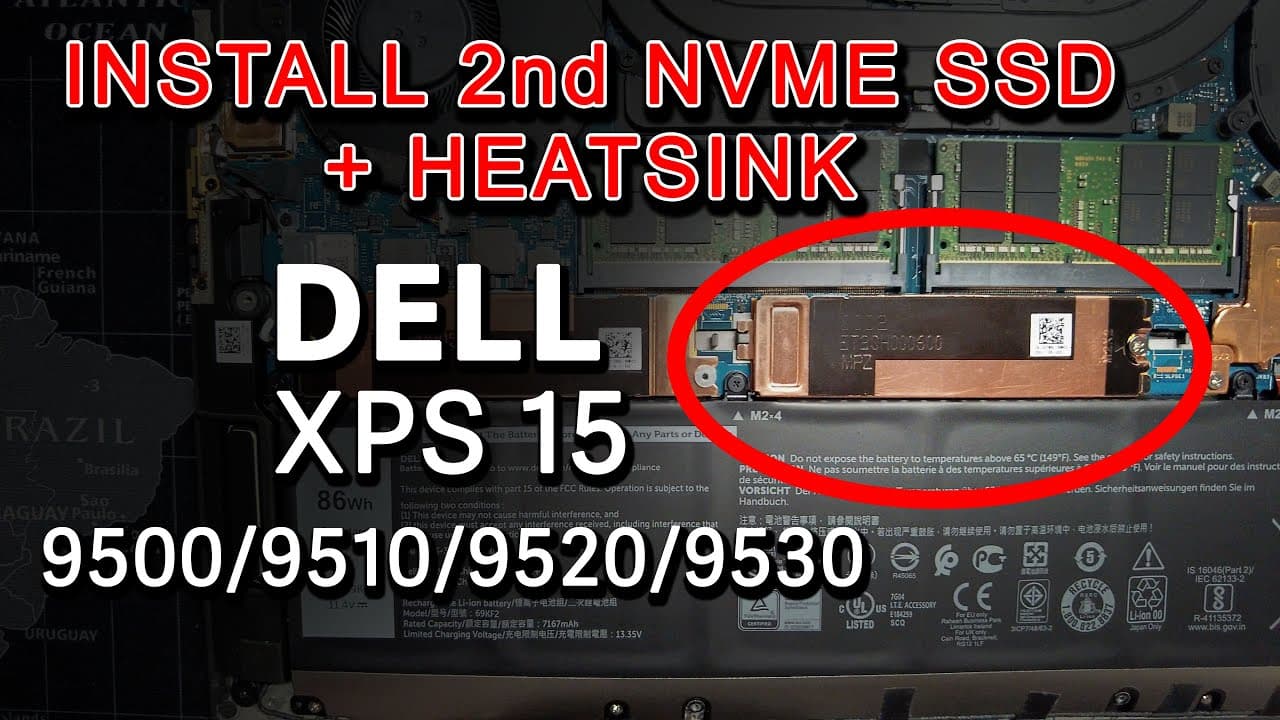 Dell XPS 15 (9500/9510/9520/9530) - How to Quickly Install 2nd SSD ...