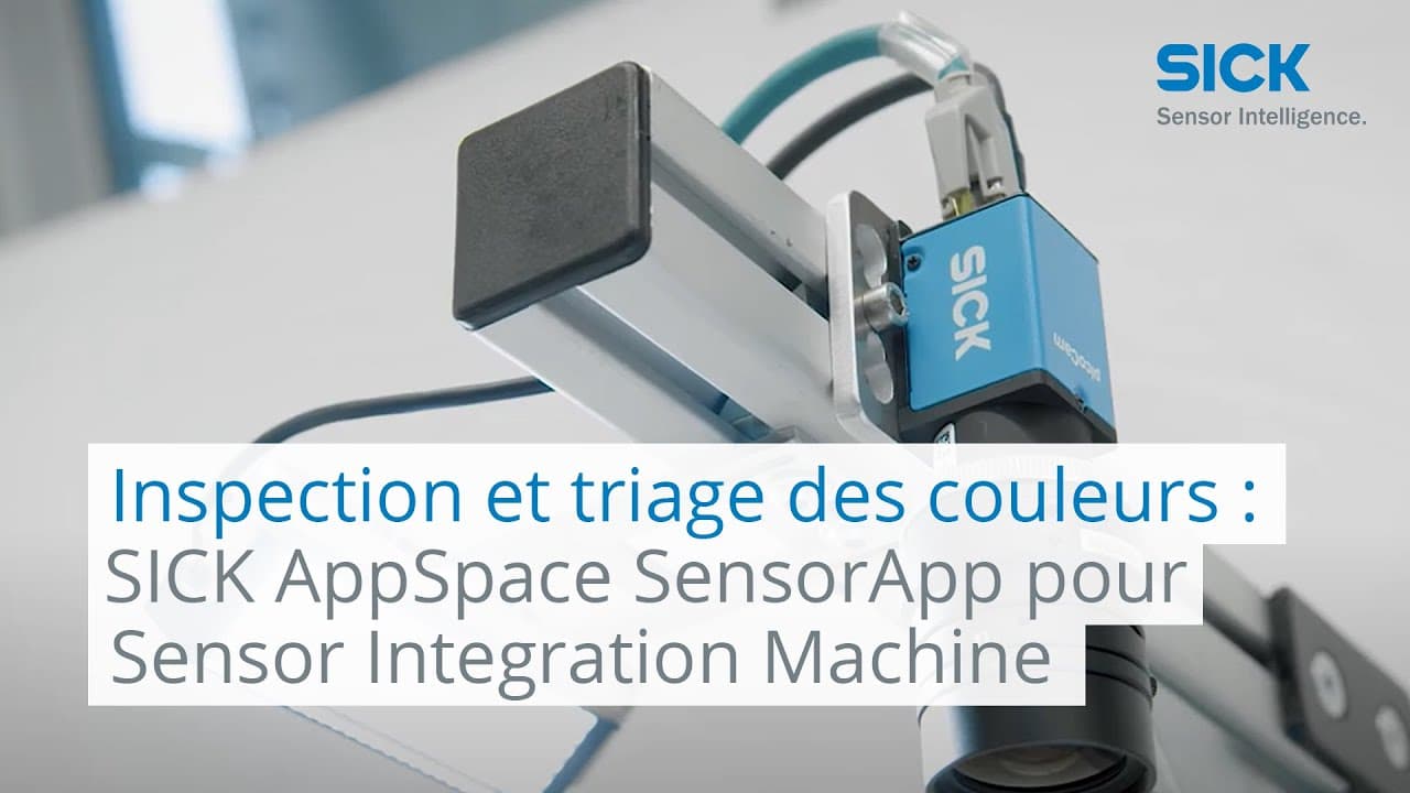 Inspection et triage des couleurs : SICK AppSpace SensorApp pour Sensor ...