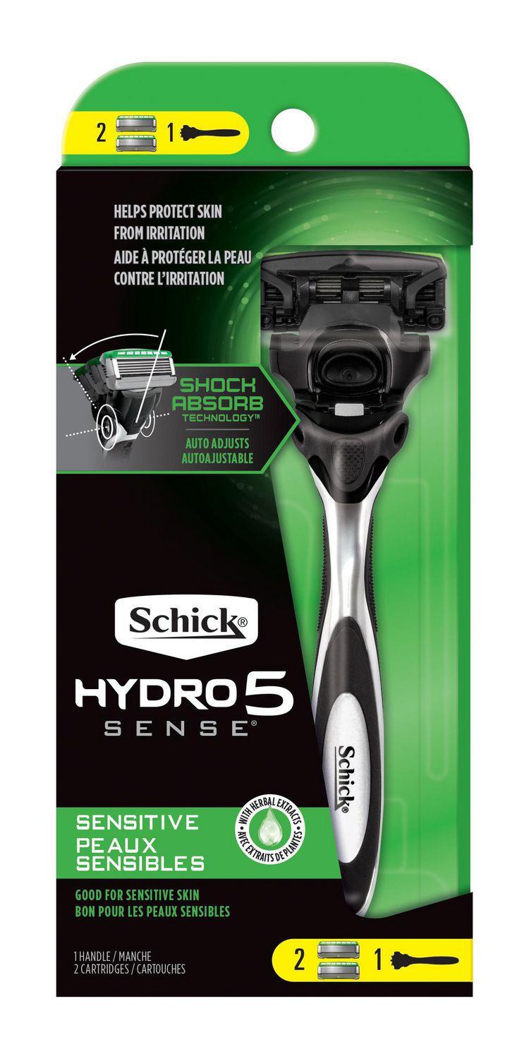 Schick Hydro 5 Sensitive Men's Razor with Hydrating Gel Reservoir ...