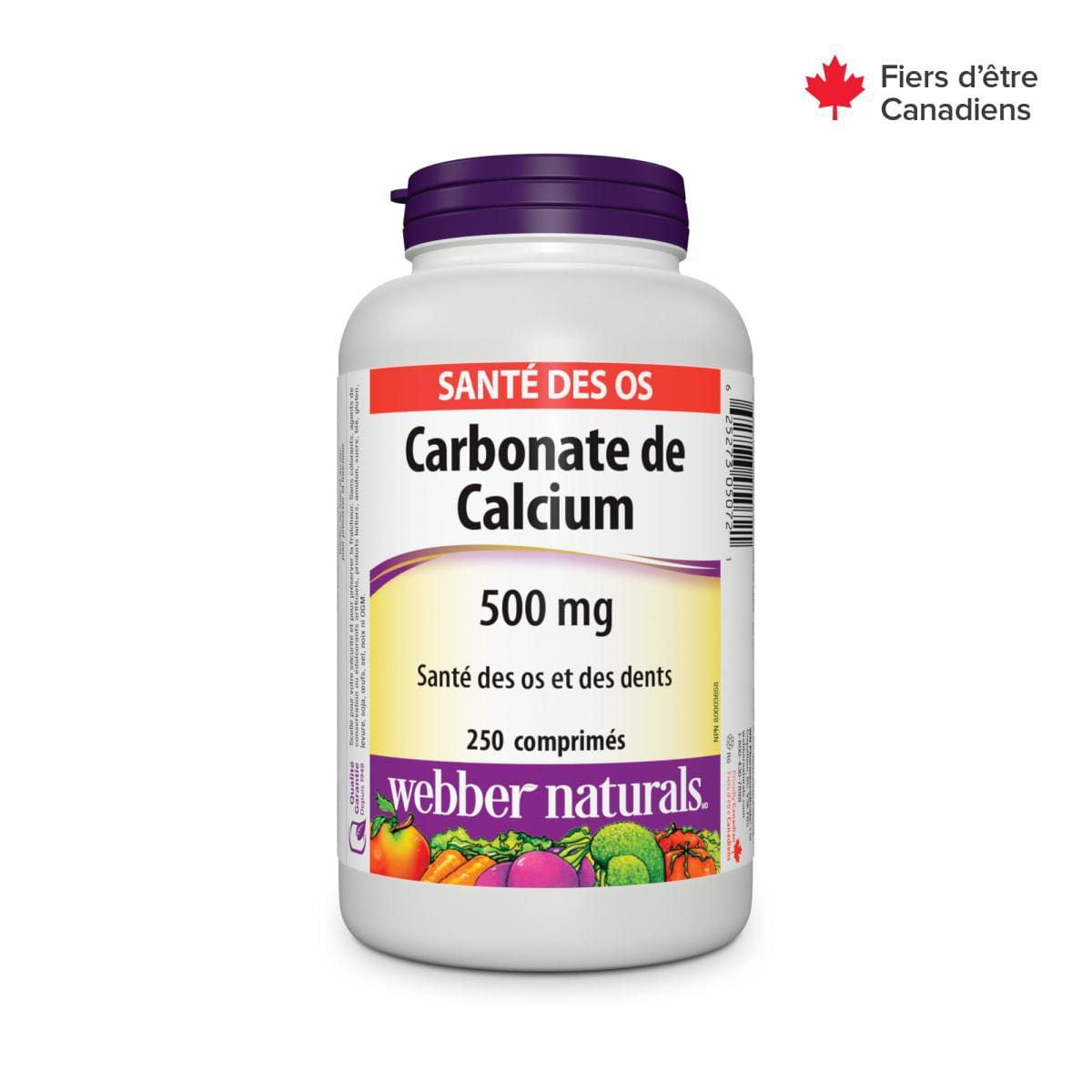 Webber Naturals Calcium Carbonate 600mg Tablets